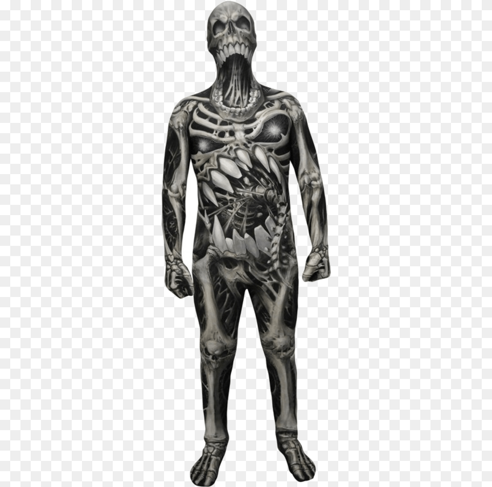 Kids Skull And Bones Morphsuit Morphsuit Skull And Bones, Adult, Male, Man, Person Free Png Download