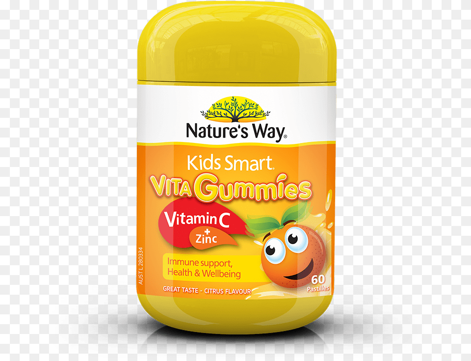 Kids Smart Vita Gummies Vitamin C Nature39s Way Kids Smart Vita Gummies Vitamin C 60 Gummies, Beverage, Juice, Can, Tin Free Png Download
