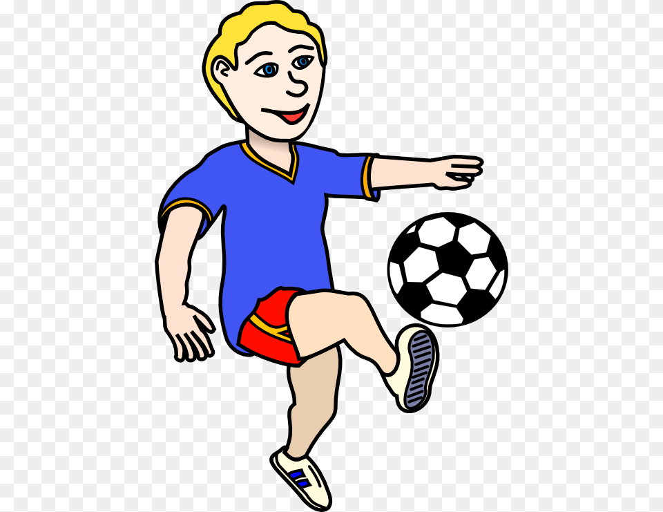 Kids Soccer Clip Art, Person, Kicking, Baby, Soccer Ball Png Image