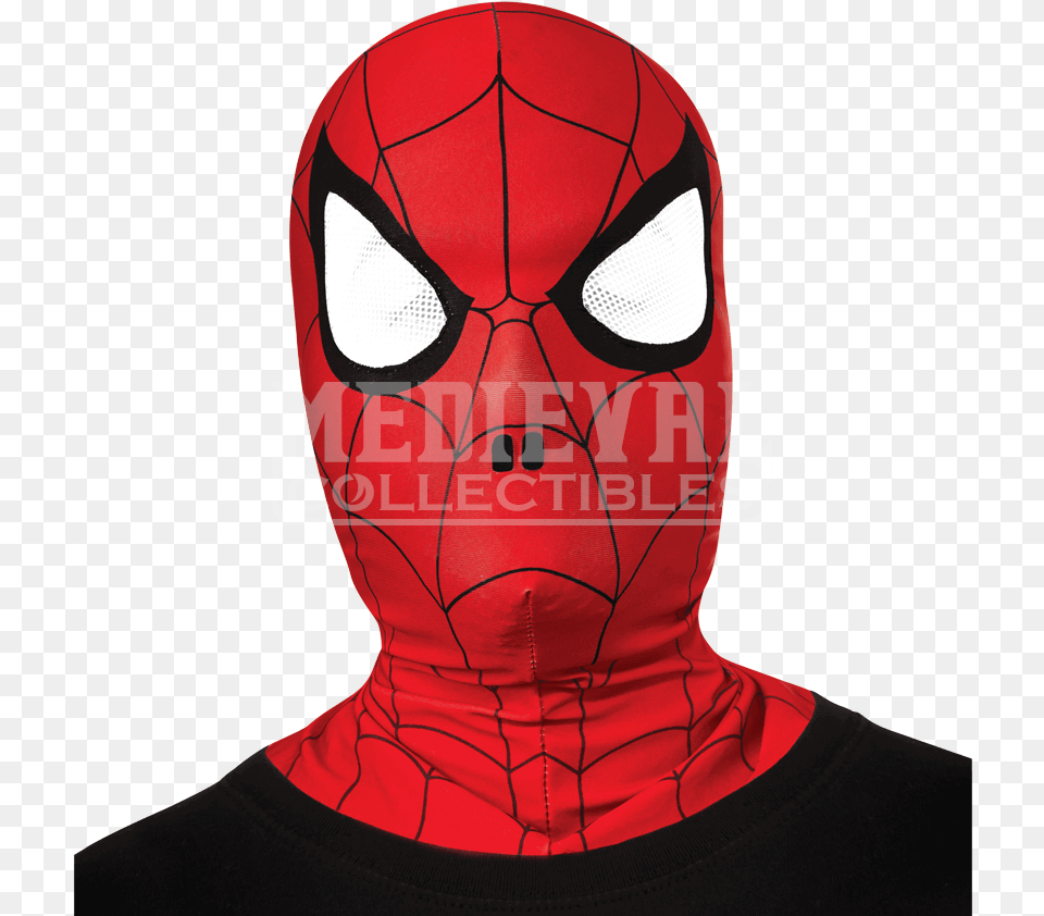 Kids Spider Man Fabric Overhead Mask Rubies Marvel Ultimate Spider Man Overhead Fabric Mask, Adult, Male, Person, Alien Png