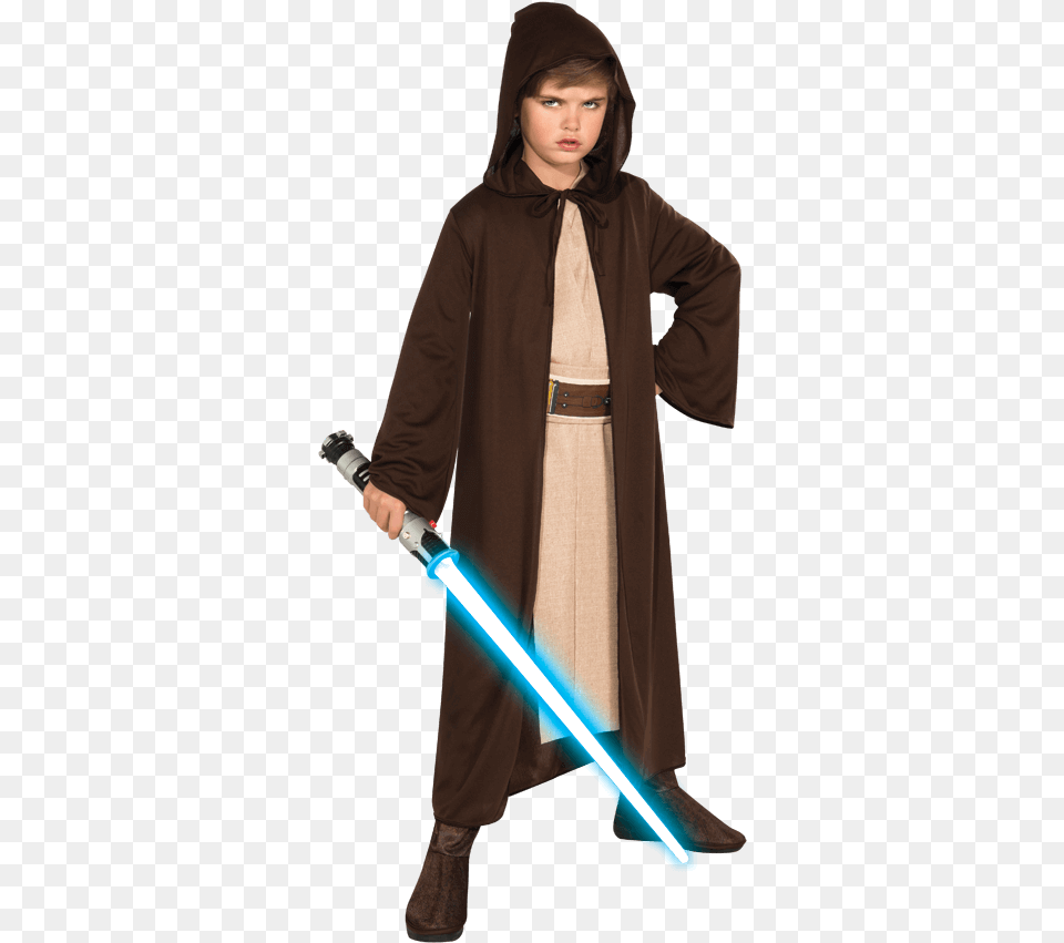 Kids Star Wars Jedi Knight Robe Star Wars Costume, Clothing, Coat, Fashion, Hood Free Transparent Png