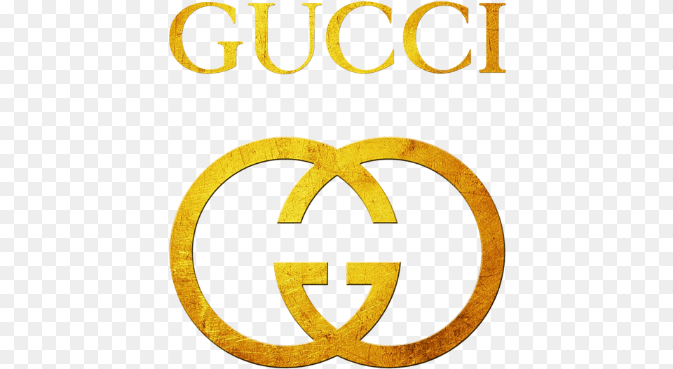 Kids T Gold Transparent Gucci Logo, Symbol, Text Free Png