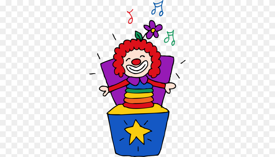 Kids Toy Box Full Clipart, Performer, Person, Clown, Baby Free Png