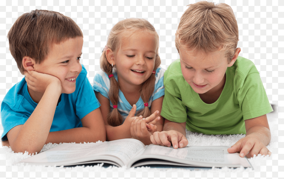 Kids Troje Dece, Person, Reading, Boy, Child Free Transparent Png