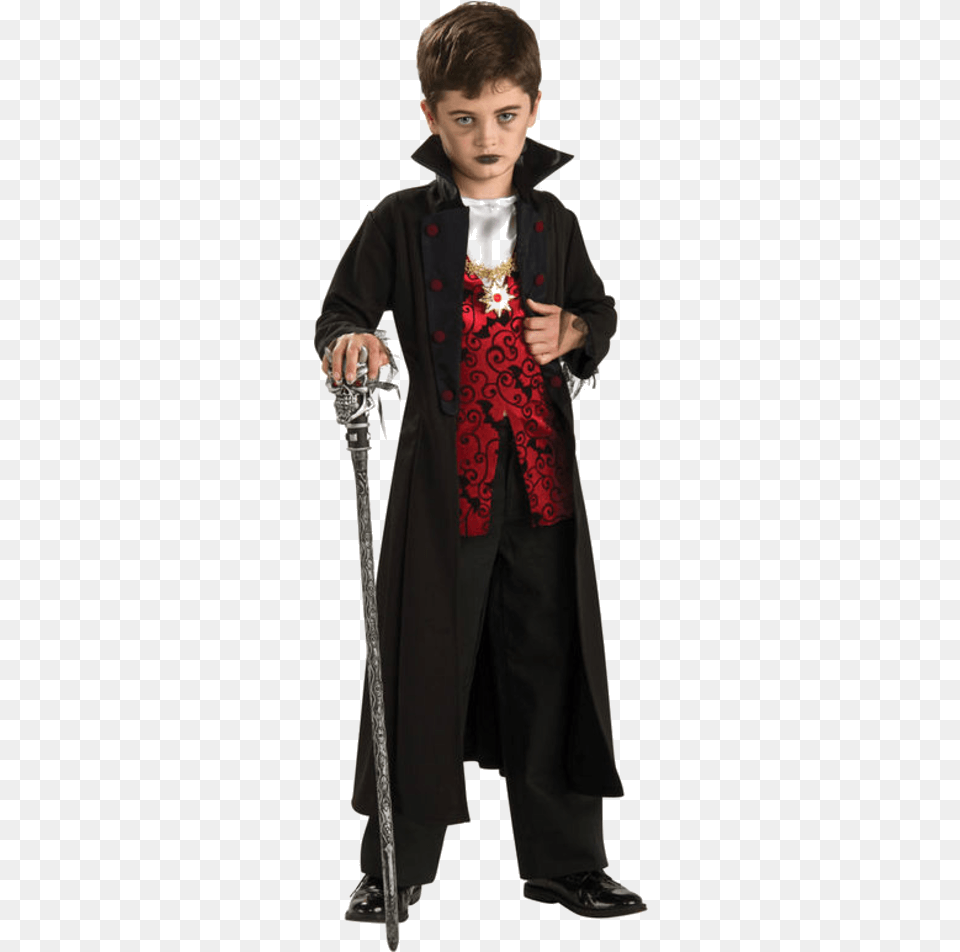 Kids Vampire Costume, Clothing, Coat, Fashion, Person Free Png Download