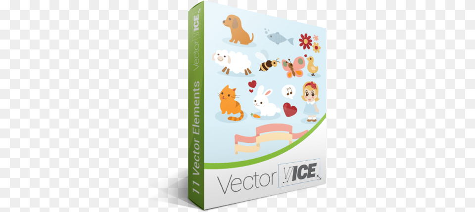 Kids Vector Pack Cartoon, Animal, Baby, Pet, Canine Png