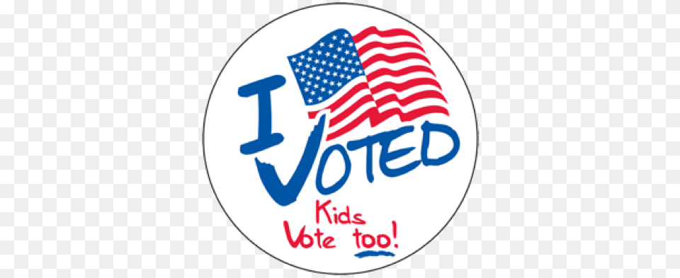Kids Vote Too Voted By Mail Stickers, American Flag, Flag Png Image
