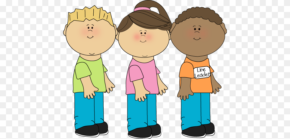 Kids Walking In Line Clip Art, Baby, Person, Face, Head Free Png