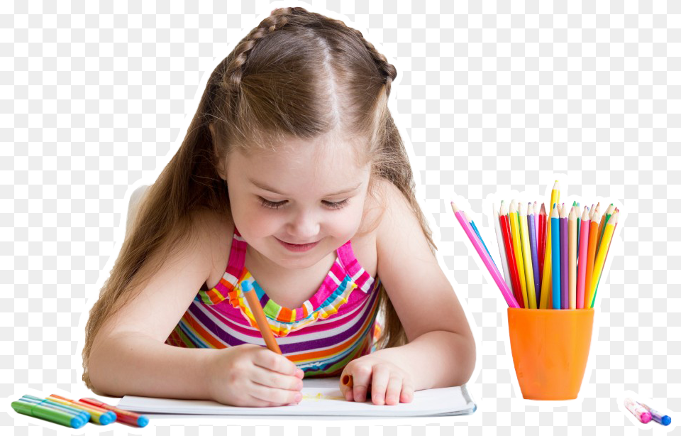 Kids Writing, Child, Female, Girl, Person Png