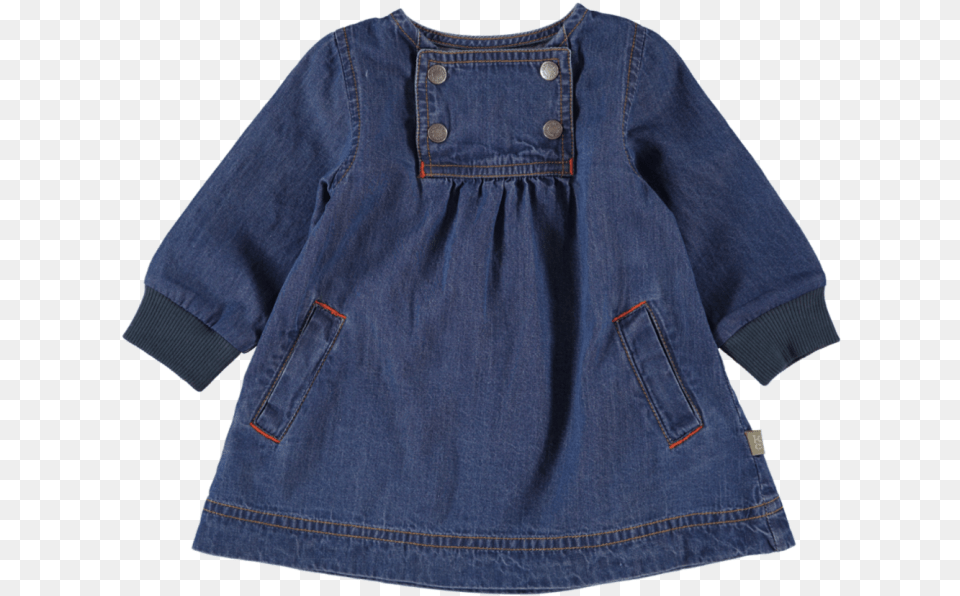 Kidscase Wolf Baby Dress Denim, Clothing, Coat, Jeans, Long Sleeve Png