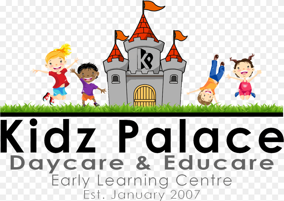 Kidz Palace Logo Kids, Baby, Person, Grass, Plant Free Png