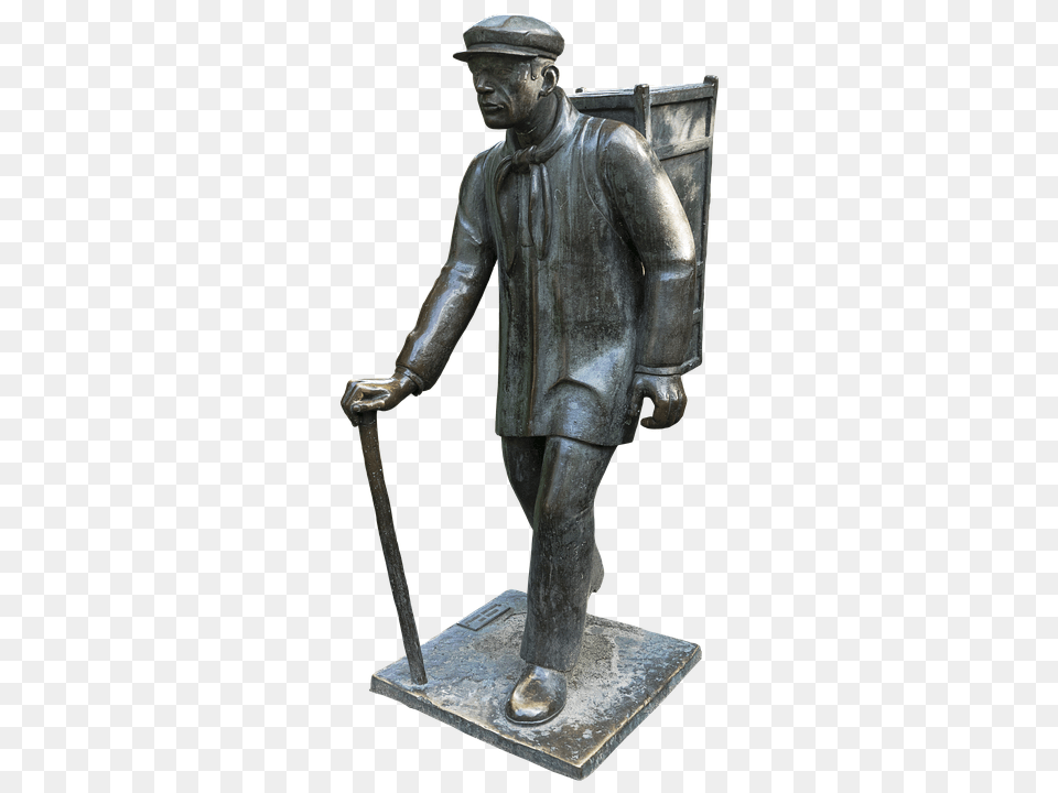 Kiepenkerl Bronze, Figurine, Adult, Male Free Png