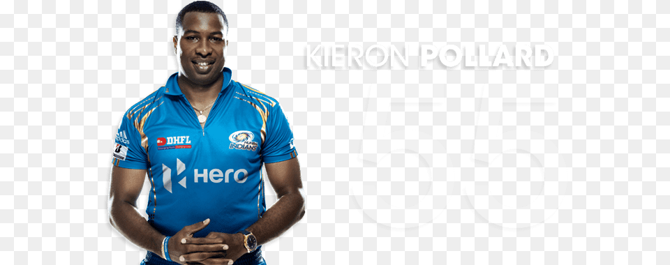 Kieron Pollard Wallpaper Rohit Sharma In Mumbai Indians, Clothing, Shirt, Adult, Male Free Transparent Png