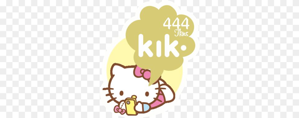 Kik Hello Kitty, Cream, Dessert, Food, Ice Cream Free Png Download