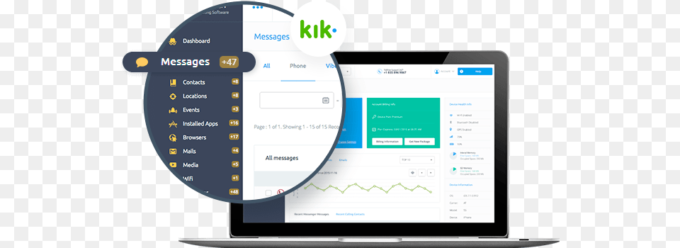 Kik Messages Tracking Application For Logo, Computer, Electronics, Screen, Computer Hardware Free Png Download