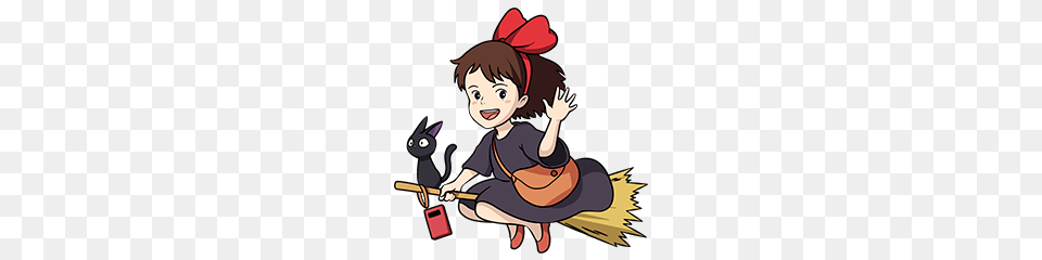 Kikis Delivery Service Line Stickers Line Store, Book, Comics, Publication, Baby Free Transparent Png