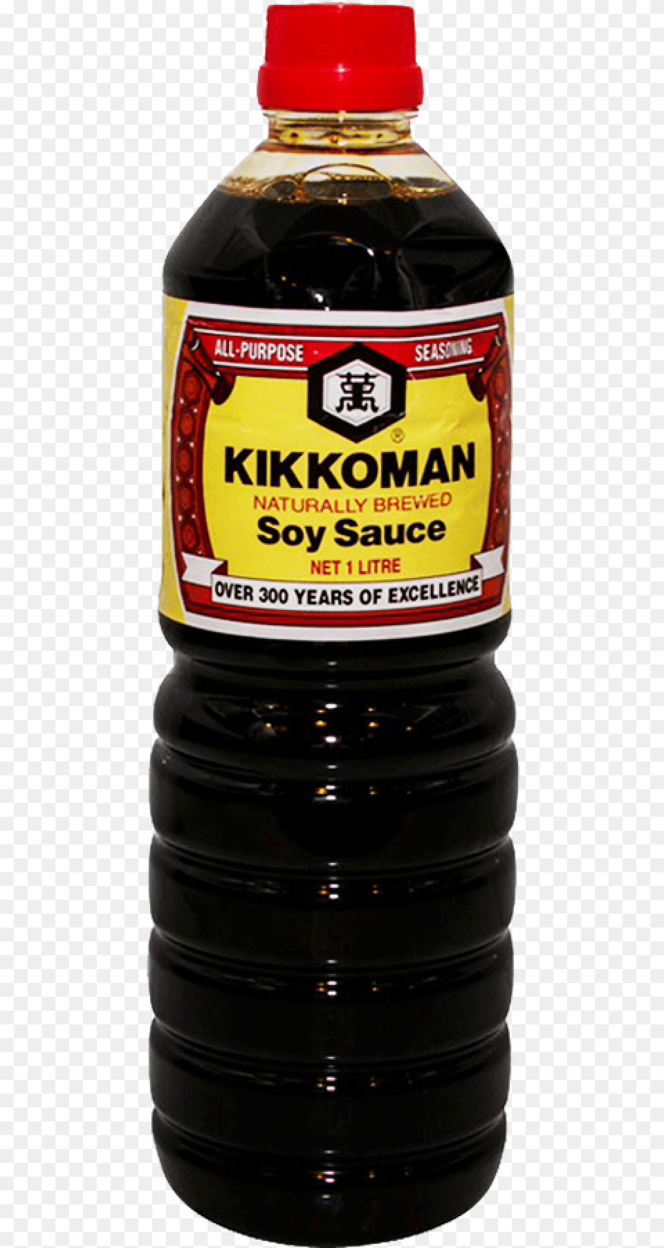 Kikkoman Soy Sauce 1 Ltr Kikkoman, Food, Seasoning, Syrup, Bottle Png Image