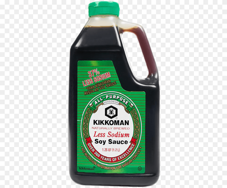 Kikkoman Soy Sauce Less Sodium, Food, Seasoning, Syrup, Alcohol Free Png Download