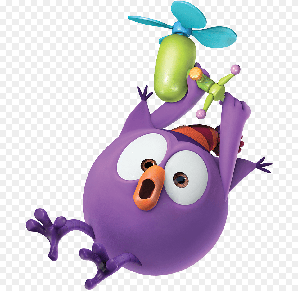 Kikoriki Olga Flying Away, Purple, Balloon Png Image