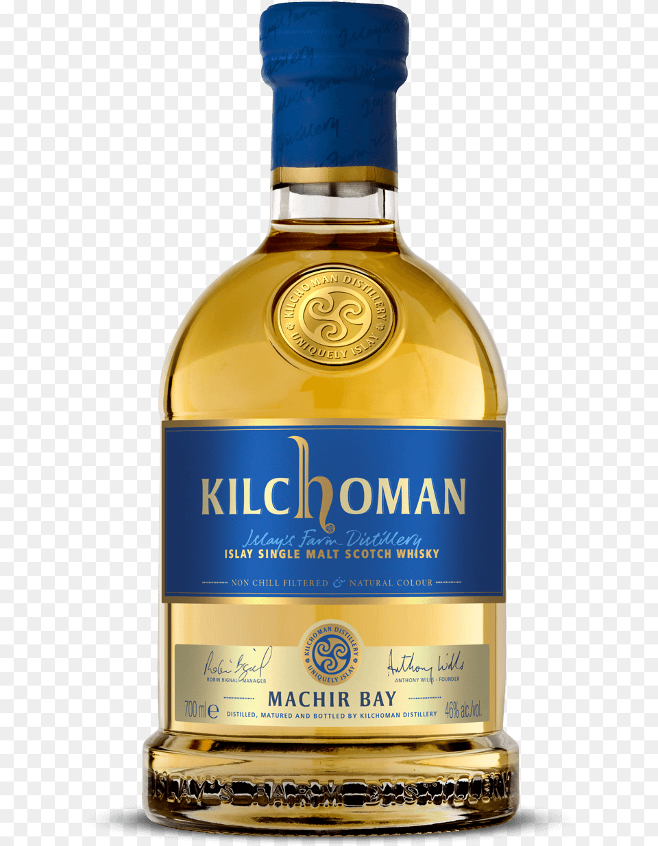 Kilchoman Sanaig, Alcohol, Beverage, Liquor, Bottle Png Image