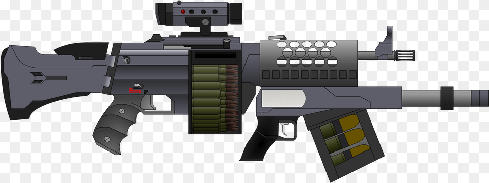 Kilgore Lmg Assault Rifle, Firearm, Gun, Weapon, Machine Gun Png Image