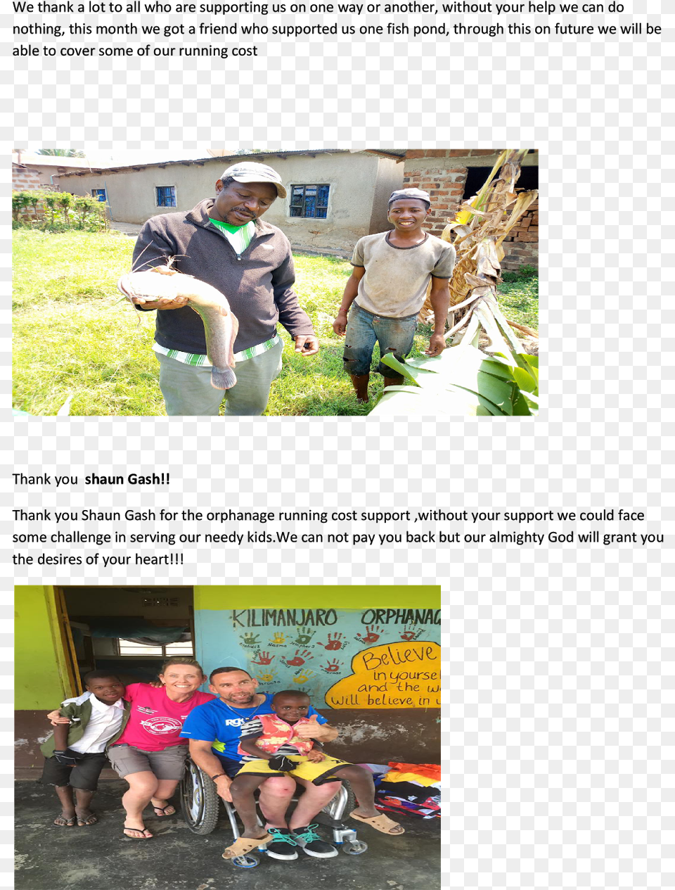 Kilimanjaro Orphanage Centreseptember News Latter Brochure, Yard, People, Pants, Outdoors Free Png Download