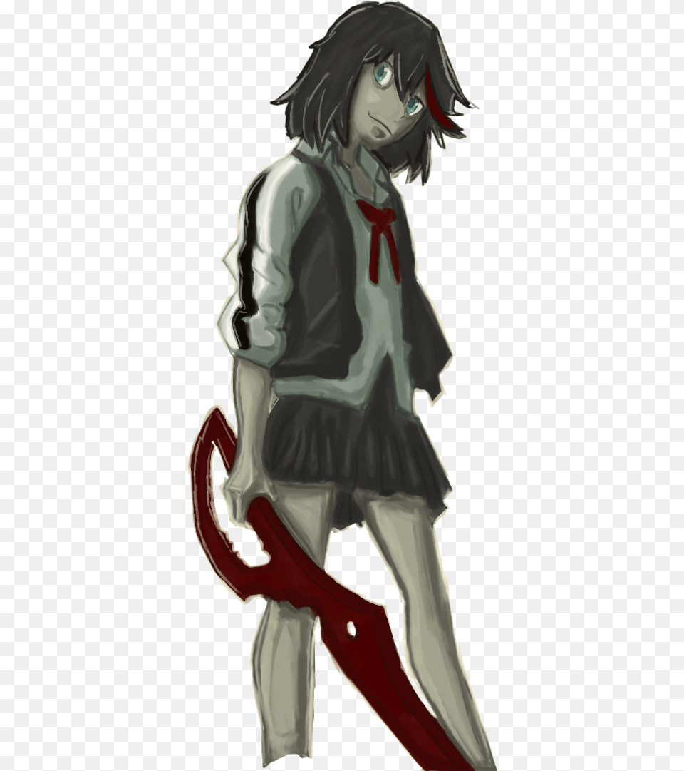 Kill La Kill Painting Test Illustration, Adult, Female, Person, Woman Free Png Download