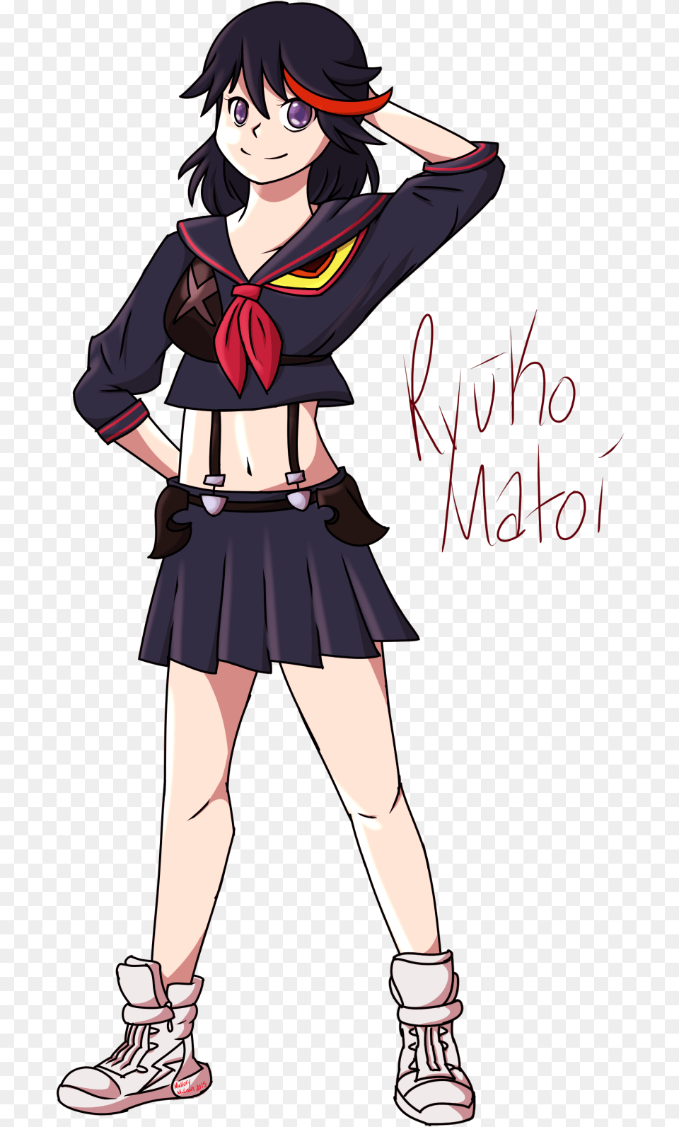 Kill La Kill Ryuko Matoi Senketsu Metrocon Erica Mendez Cartoon, Book, Publication, Person, Girl Free Png Download