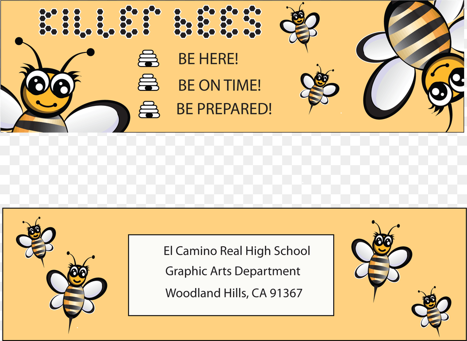 Killer Bees Cartoon, Animal, Bee, Honey Bee, Insect Png Image