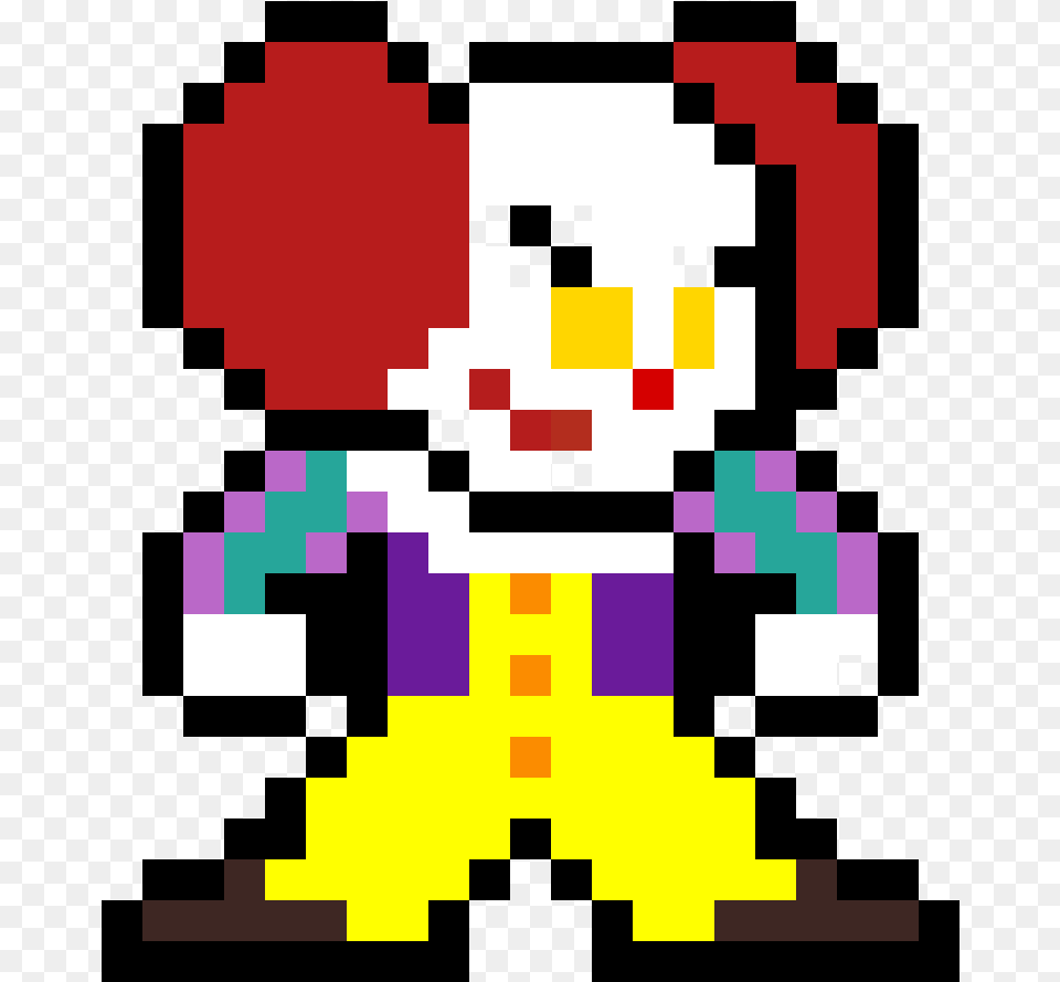 Killer Clown Pixel Art, First Aid, Graphics Png