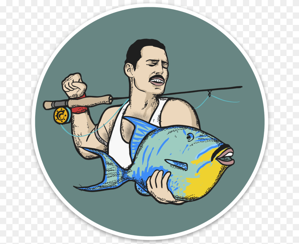 Killer Queen Sticker Cast A Fishing Line, Water, Outdoors, Leisure Activities, Angler Free Png
