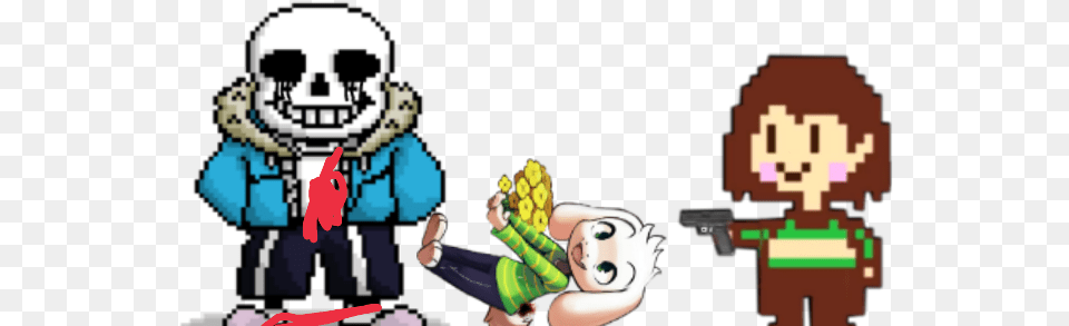 Killer Sans Killed Goat Boi Now He Die Cartoon, Baby, Person Free Png