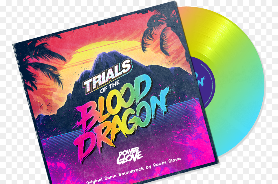 Killer Soundtrack And Awesome Art Power Glove Trials Of The Blood Dragonost Cd, Disk, Dvd Png Image