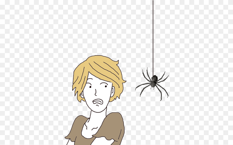 Killing A Spider Cartoon, Baby, Person, Animal, Face Free Transparent Png