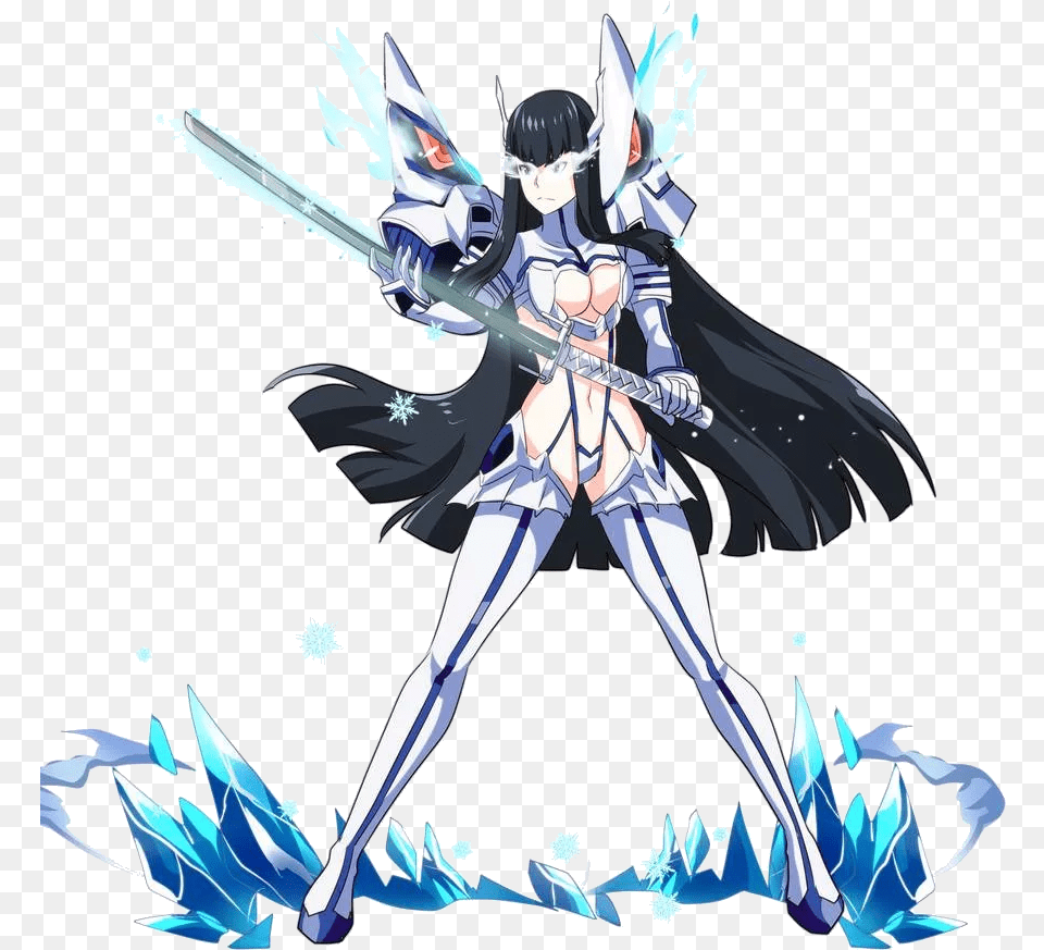 Killlakill Kill Anime Satsuki Sticker By Ryuko Matoi Satsuki Kiryuin, Book, Comics, Publication, Person Png