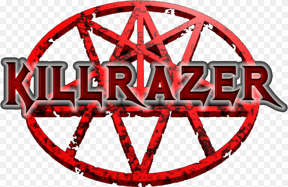 Killrazer Pentagram Logo Circle, Machine, Spoke, Wheel Png Image