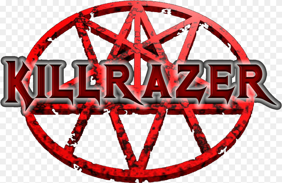 Killrazer Pentagram Logo Emblem, Machine, Spoke, Wheel Png Image