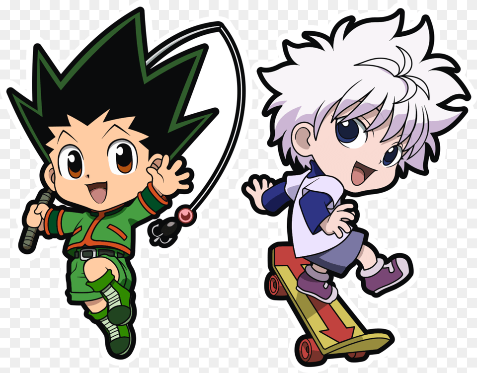 Killua Gon Chibi, Book, Comics, Publication, Baby Png