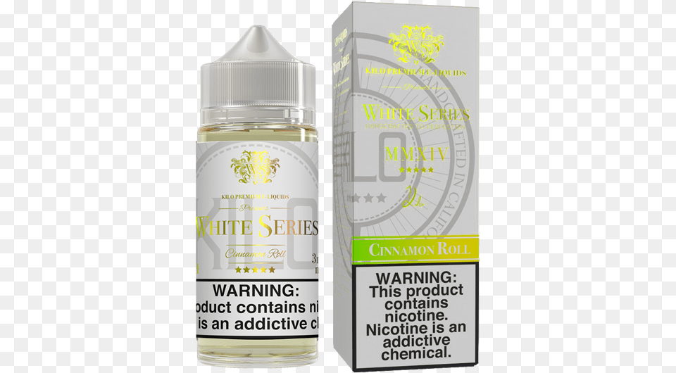 Kilo White Series Kilo E Liquid, Bottle, Cosmetics, Perfume Png Image