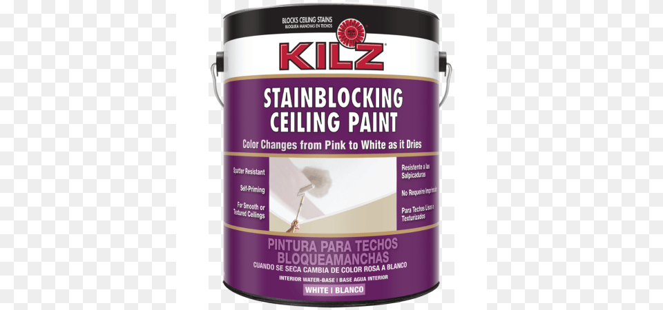 Kilz Color Change Stainblocking Interior Ceiling Paint Kilz Paint, Paint Container, Can, Tin Png Image