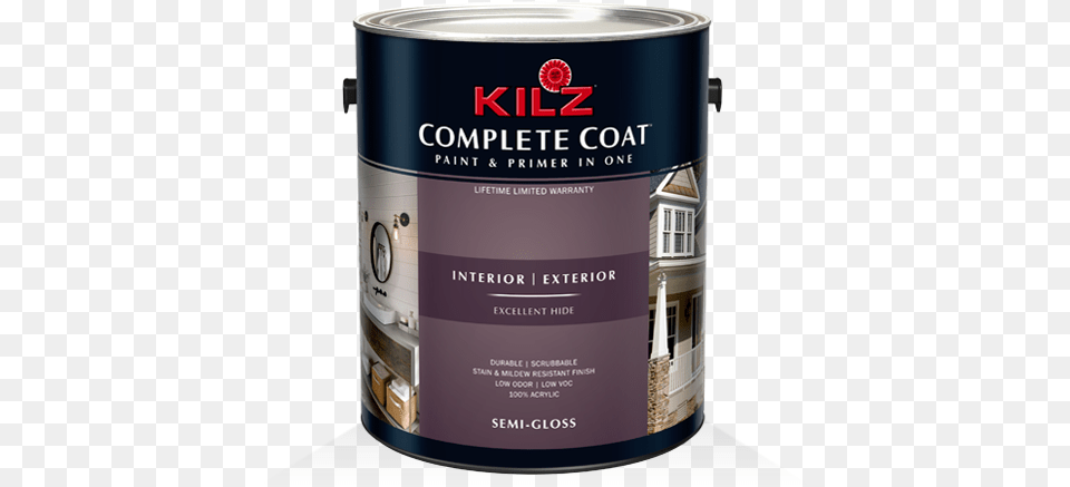 Kilz Complete Coat Kilz Complete Coat Semi Gloss White, Paint Container, Can, Tin Free Png Download