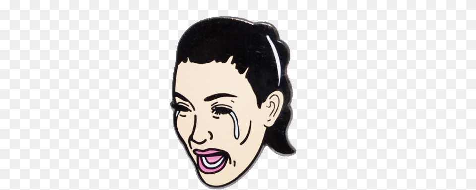 Kim Crying Face Outline, Head, Person, Adult, Male Png Image