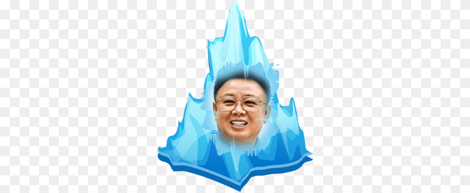 Kim Jong Il Ex Ceo Also Looks At Things Illustration, Ice, Portrait, Photography, Face Free Transparent Png