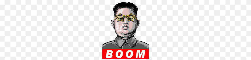 Kim Jong Un Boom, Accessories, Glasses, Photography, Person Free Png Download