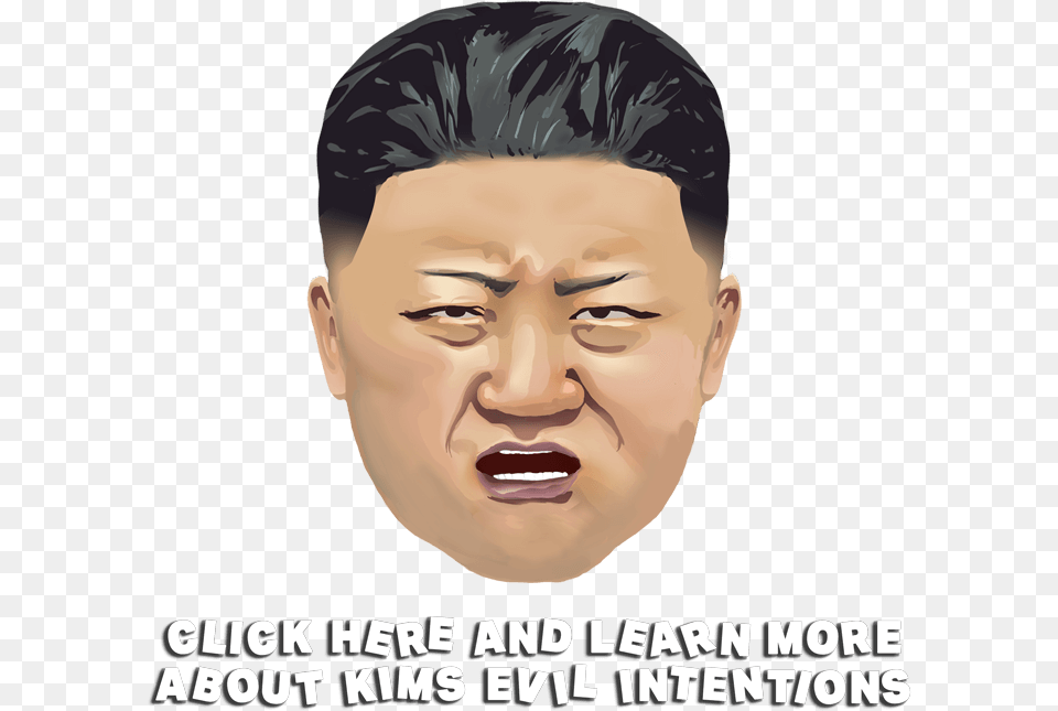 Kim Jong Un Face Illustration, Head, Person, Photography, Portrait Free Png