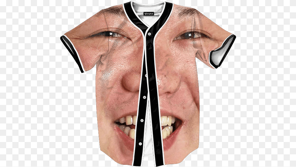 Kim Jong Un Jersey Getonfleek Lean Baseball Jersey, Shirt, Person, Clothing, Face Png