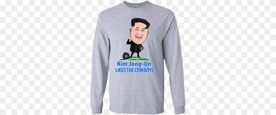 Kim Jong Un Likes The Cowboys, T-shirt, Clothing, Long Sleeve, Sleeve Png Image