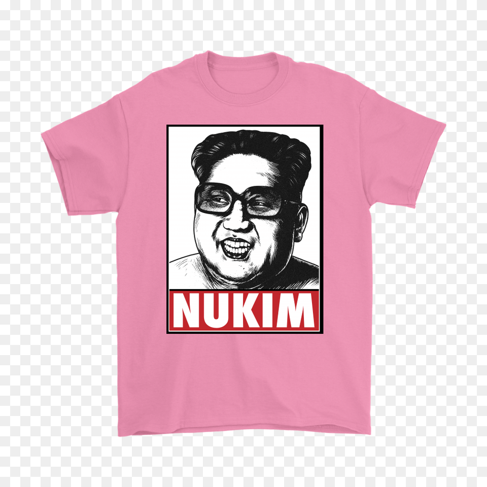 Kim Jong Un Obey Style Nukim Mens Tee, T-shirt, Clothing, Adult, Person Free Png