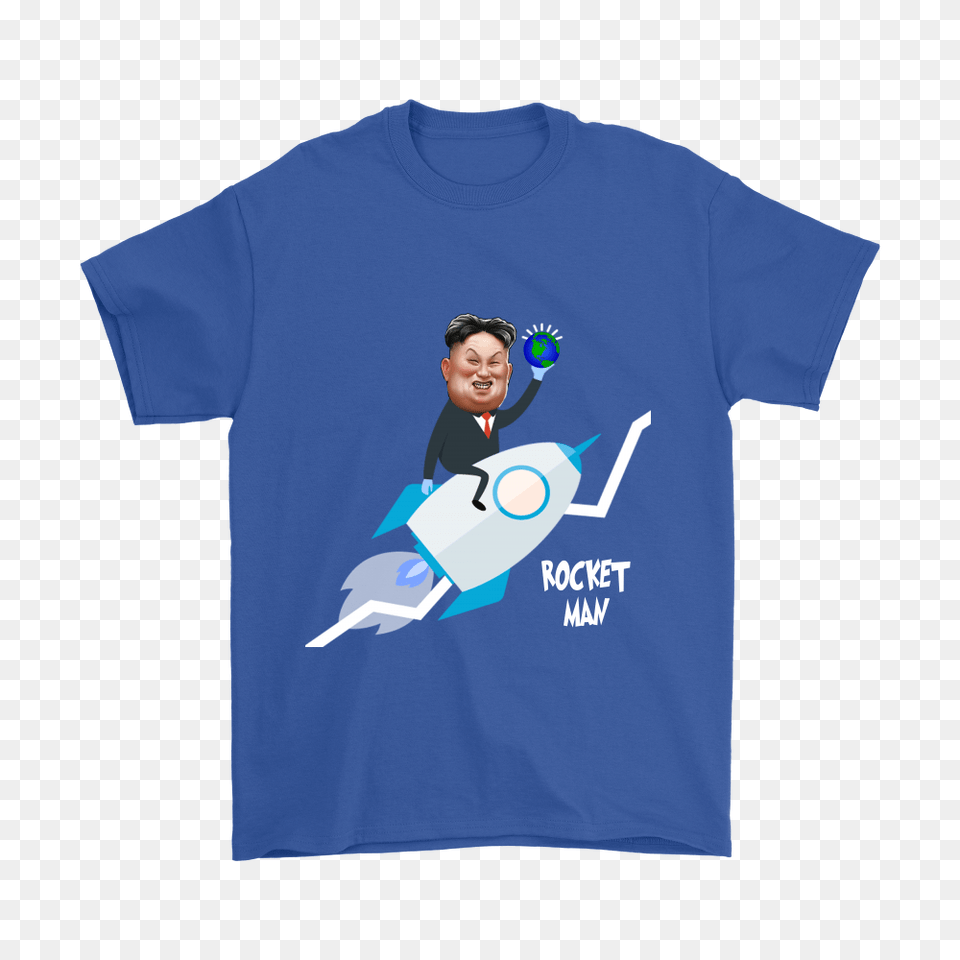 Kim Jong Un Rocket Man Satirical T Shirt Galaxy Duck, Clothing, T-shirt, Baby, Person Free Png
