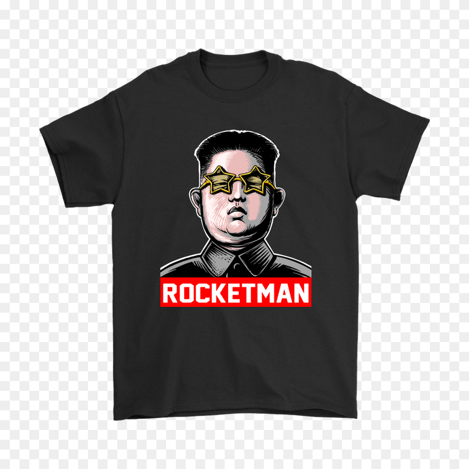Kim Jong Un Rocket Man Shirts, Clothing, T-shirt, Adult, Face Free Png
